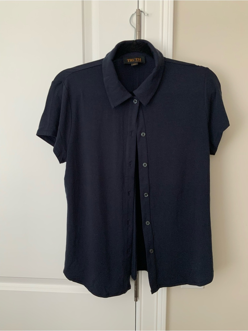 Truth Navy Short Sleeve Button-Down Shirt